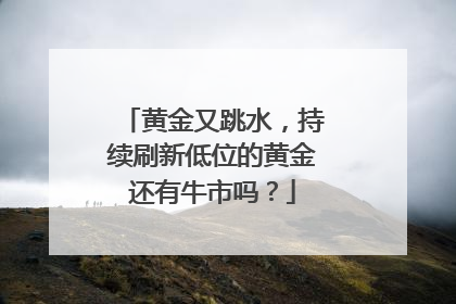 黄金又跳水，持续刷新低位的黄金还有牛市吗？