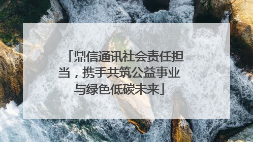 鼎信通讯社会责任担当，携手共筑公益事业与绿色低碳未来