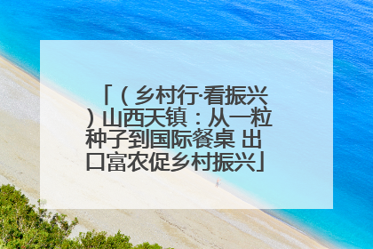 （乡村行·看振兴）山西天镇：从一粒种子到国际餐桌 出口富农促乡村振兴