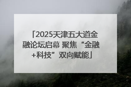 2025天津五大道金融论坛启幕 聚焦“金融+科技”双向赋能