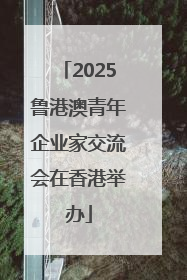 2025鲁港澳青年企业家交流会在香港举办