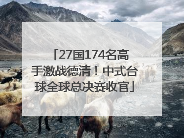 27国174名高手激战德清！中式台球全球总决赛收官