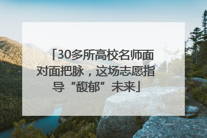 30多所高校名师面对面把脉，这场志愿指导“馥郁”未来