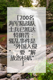 700名海军陆战队士兵已抵达 特朗普：骚乱事件是“外国入侵”，要“解放洛杉矶”